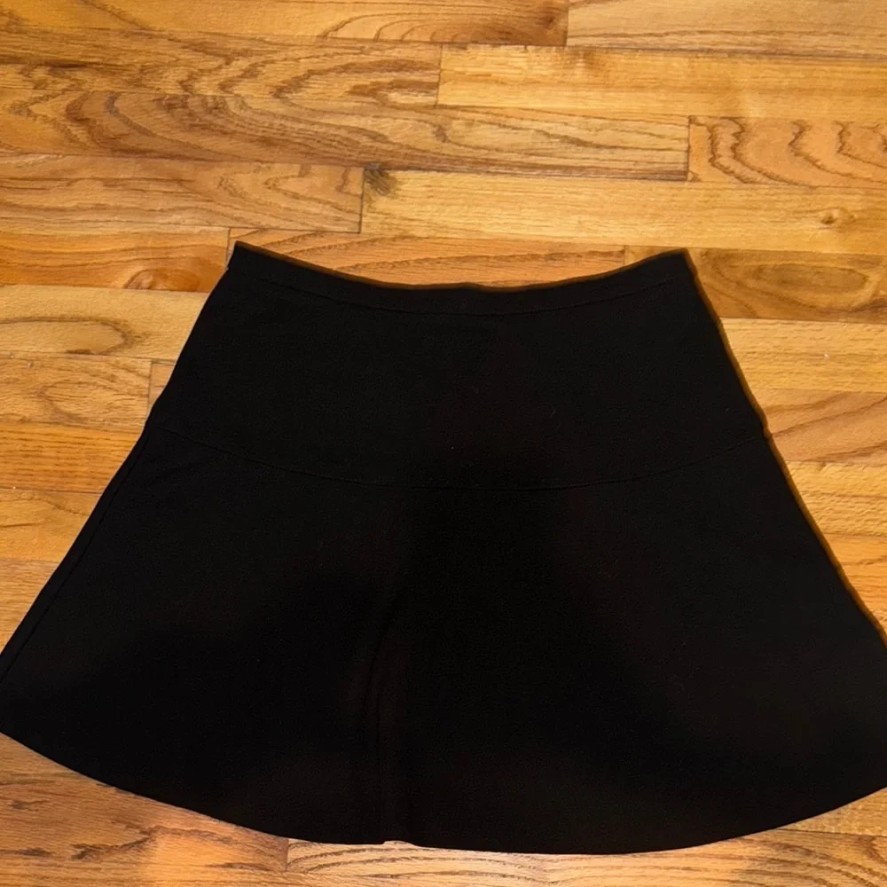 Garnet Hill‎ Womens A-Line Above Knee Black Skirt Size Medium